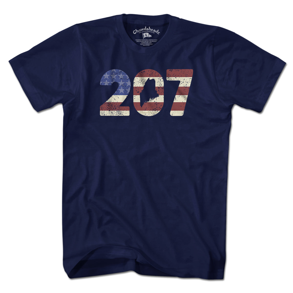 Patriotic 207 Maine T-Shirt product image 1