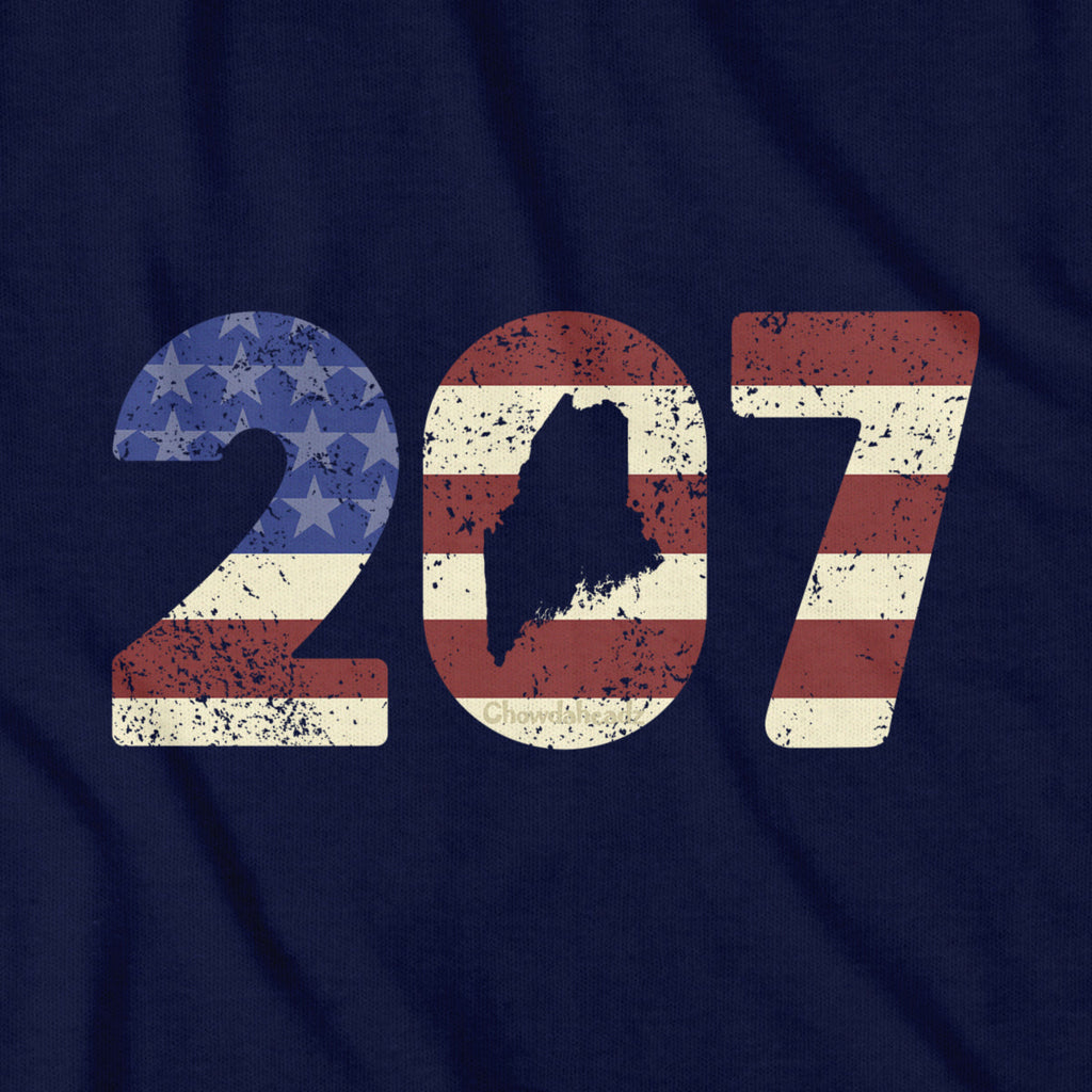 Patriotic 207 Maine T-Shirt product image 2