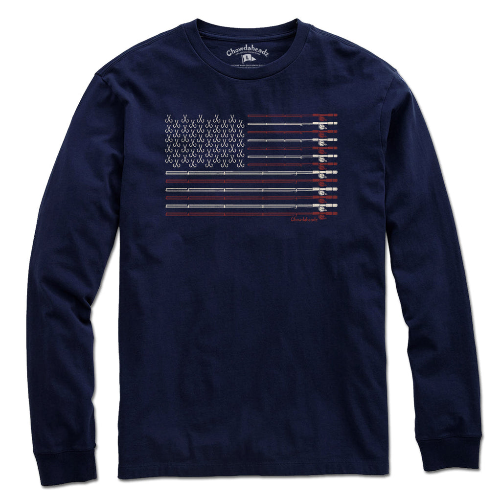 USA Fishing Flag T-Shirt product image 3