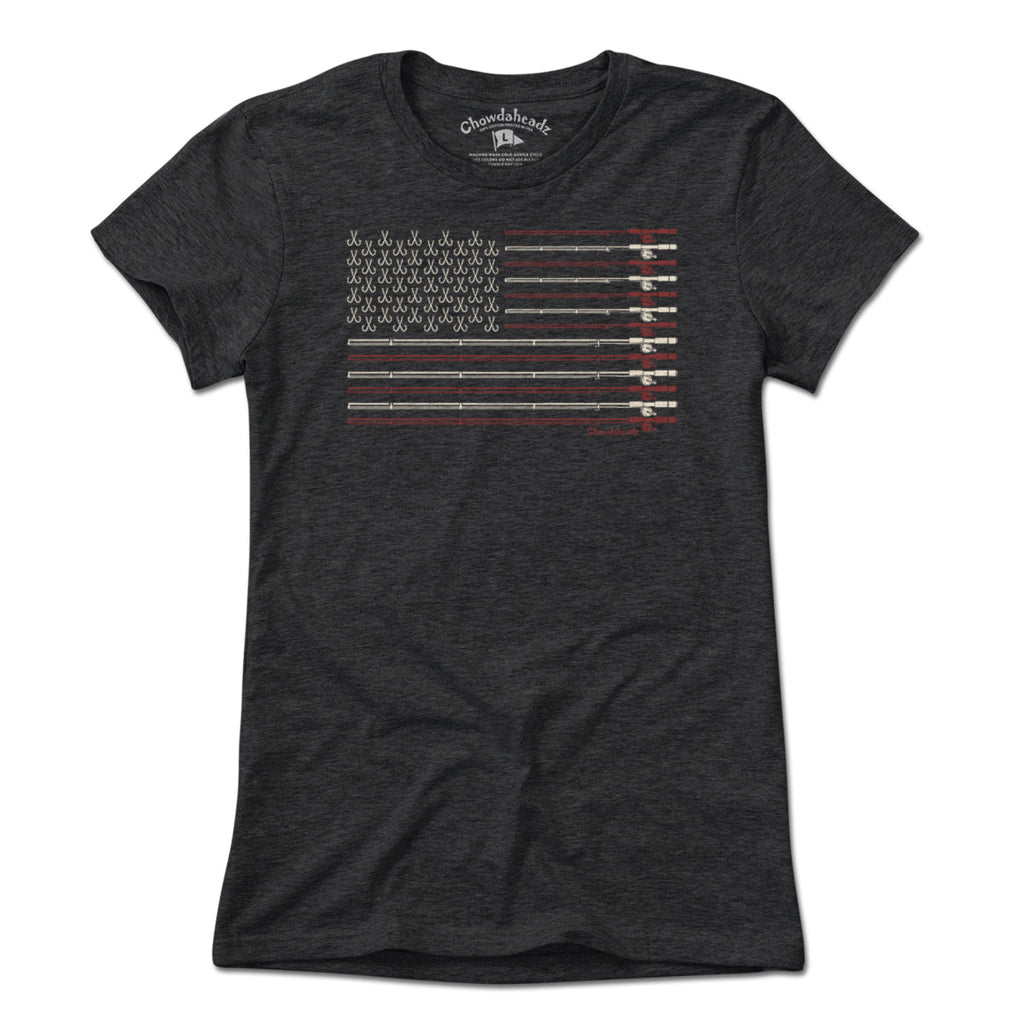 USA Fishing Flag T-Shirt product image 8