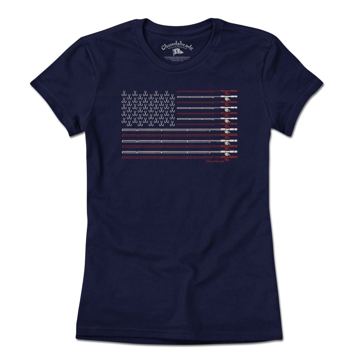 USA Fishing Flag T-Shirt product image 4