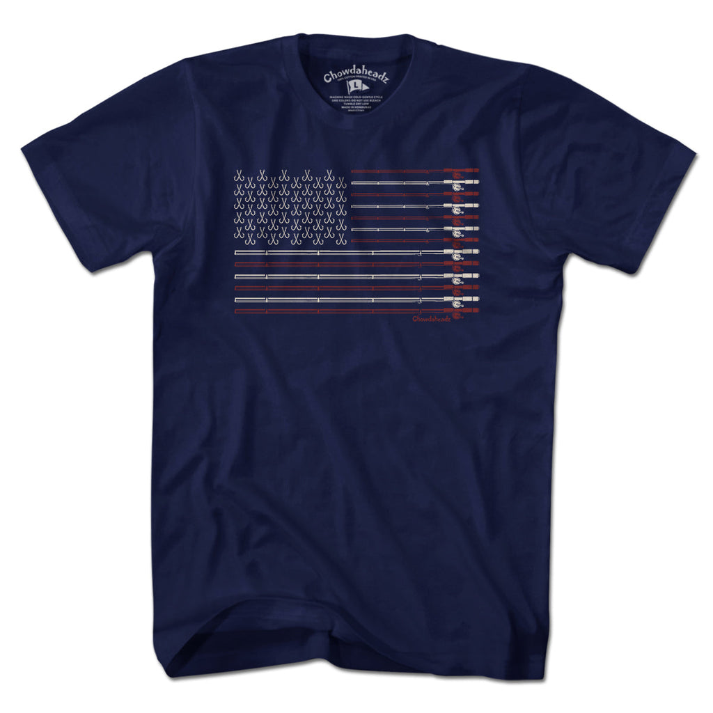 USA Fishing Flag T-Shirt product image 1