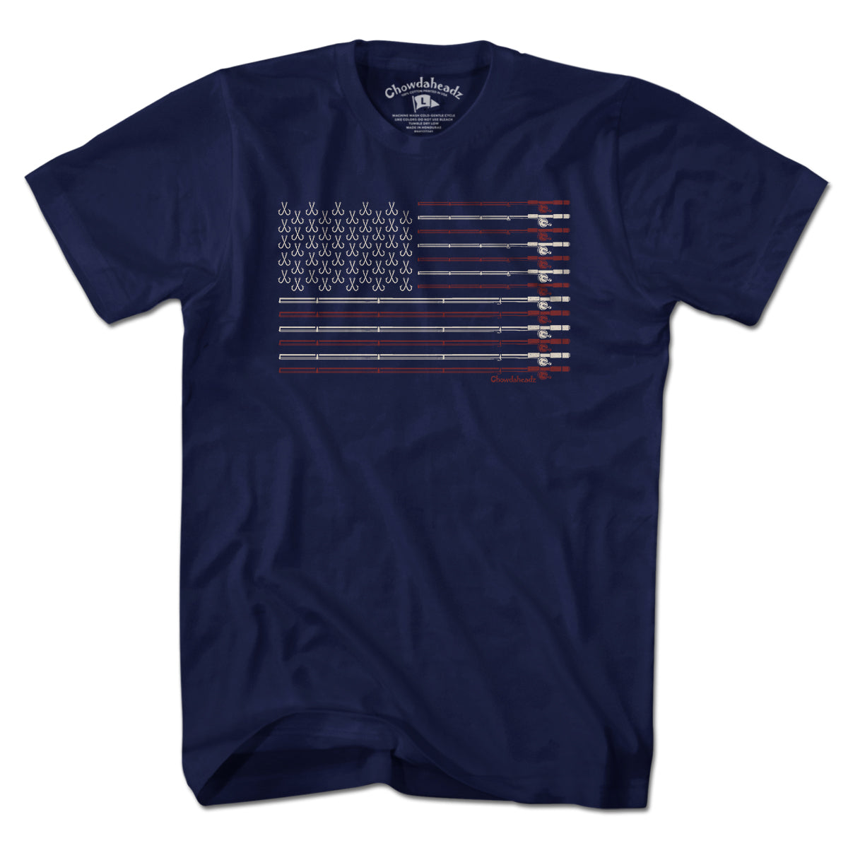 USA Fishing Flag T-Shirt product image 1
