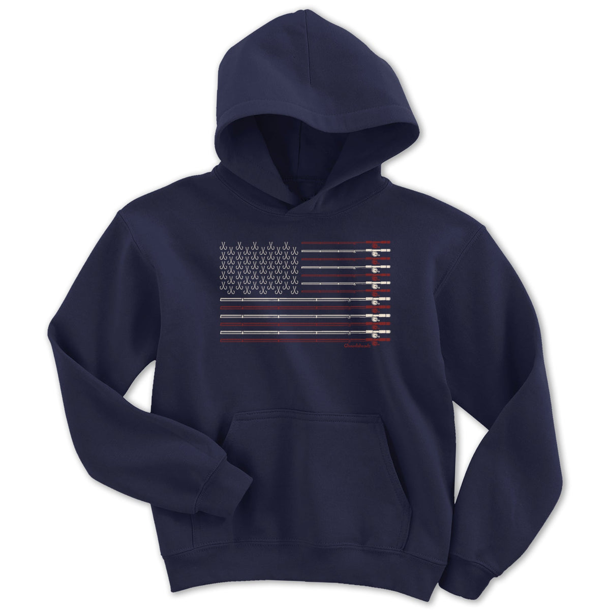 USA Fishing Flag Youth Hoodie product image 1