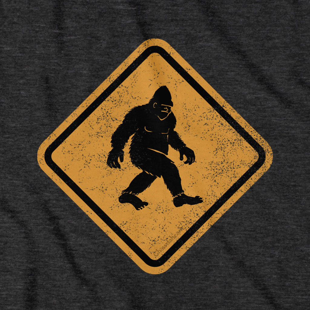 Bigfoot Crossing Sign T-Shirt product image 4
