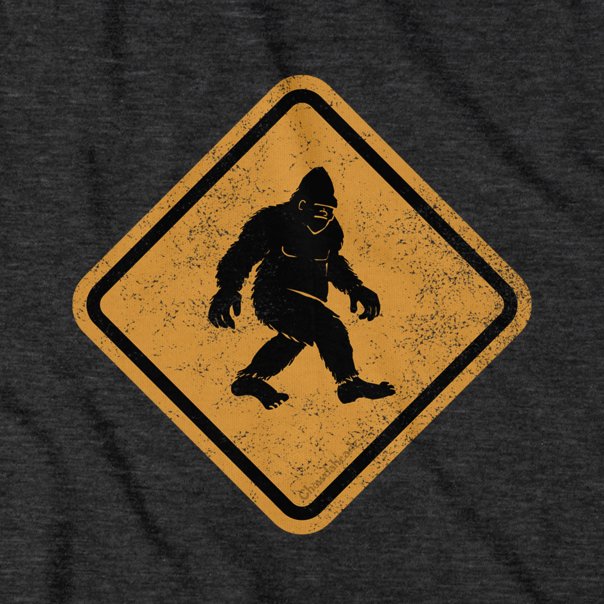 Bigfoot Crossing Sign T-Shirt product image 4