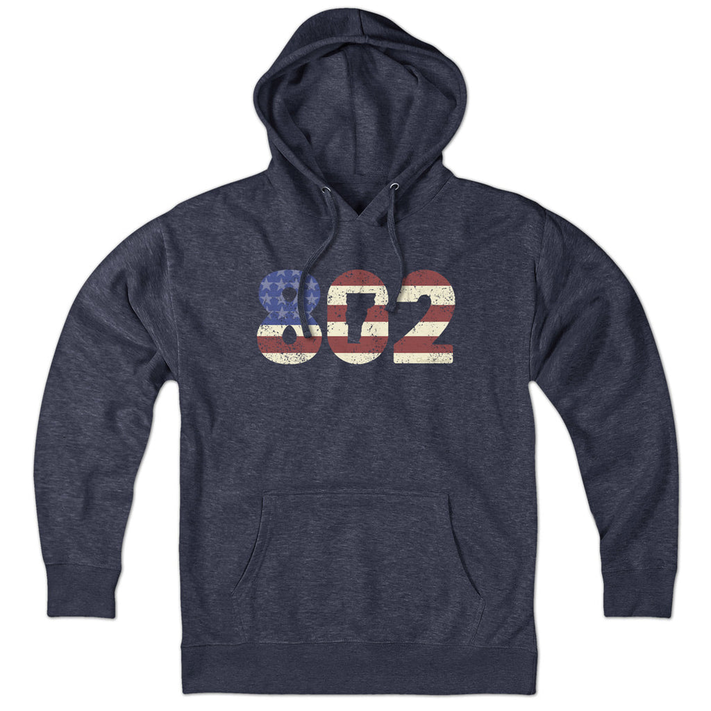 Patriotic 802 Vermont Hoodie product image 3