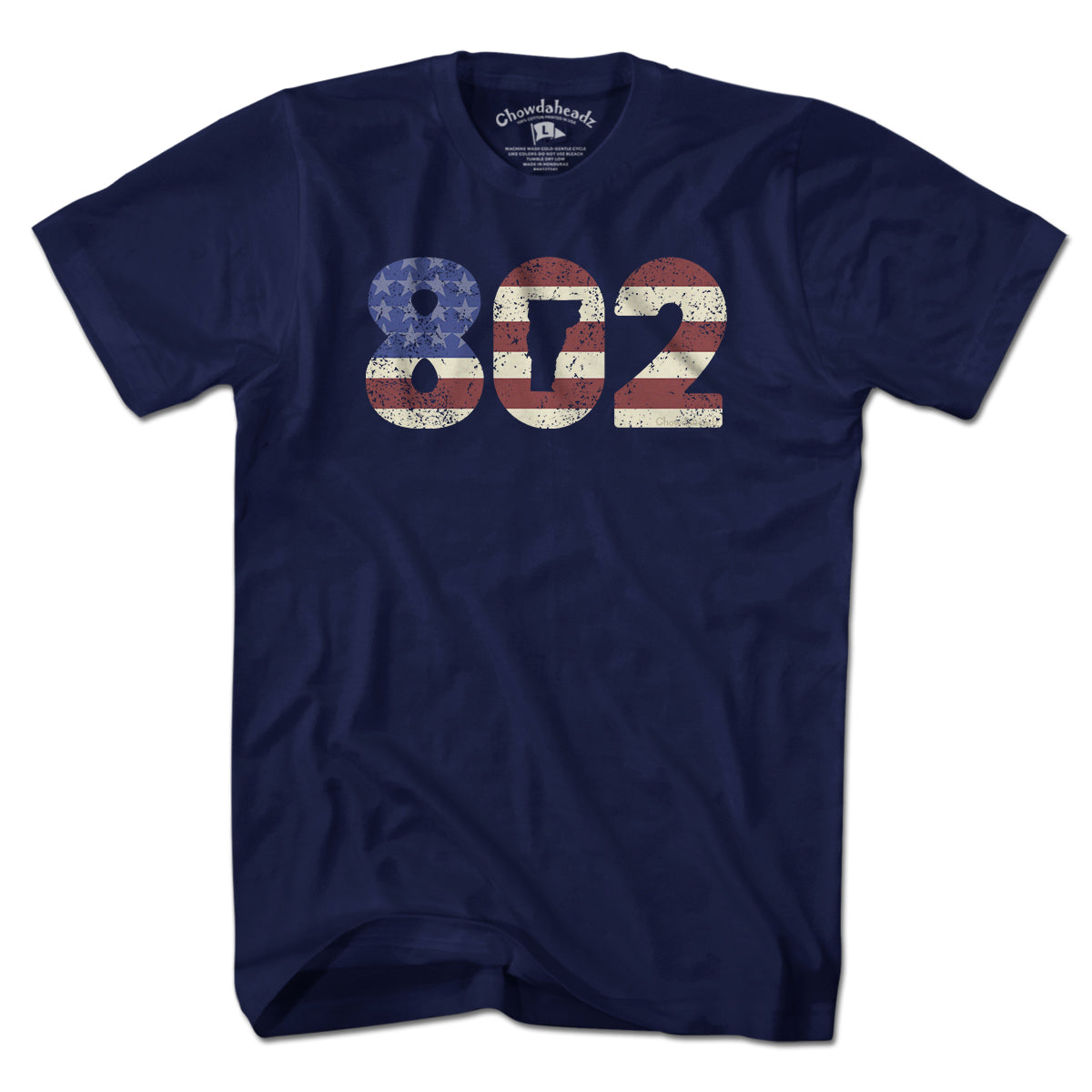 Patriotic 802 Vermont T-Shirt product image 1