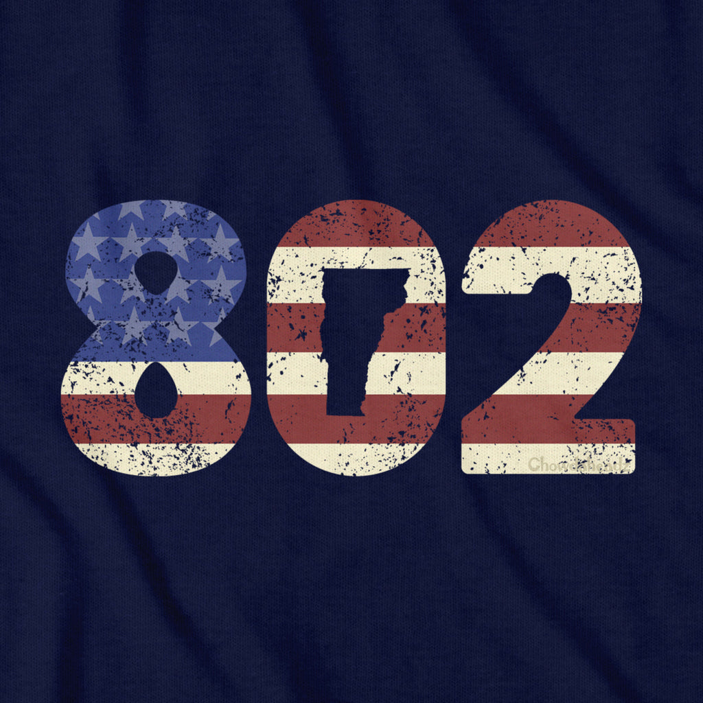 Patriotic 802 Vermont T-Shirt product image 2