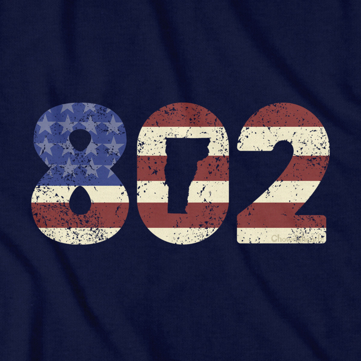 Patriotic 802 Vermont T-Shirt product image 2