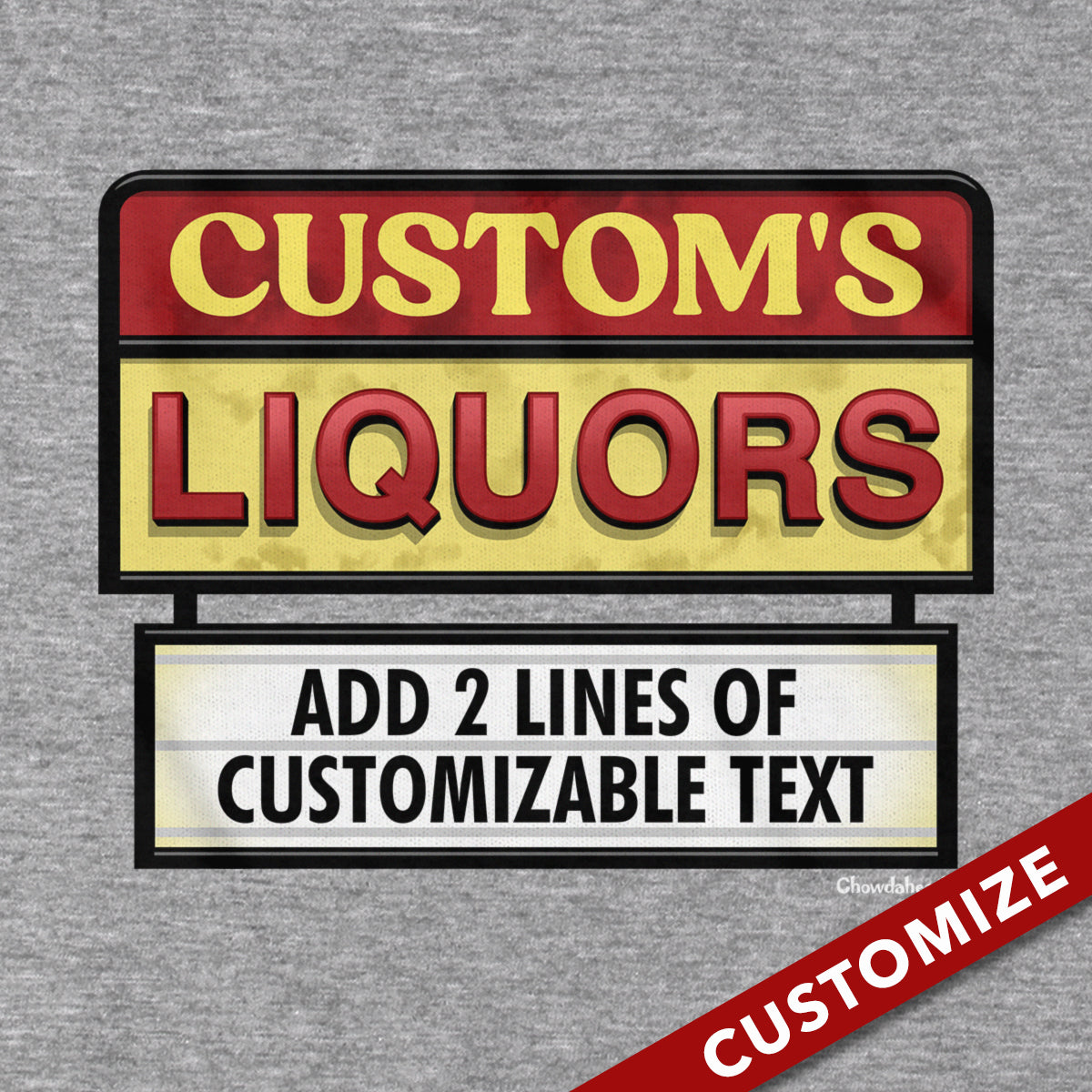 Custom Name's Liquors Sign T-Shirt product image 2