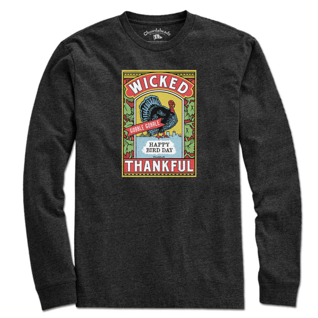 Wicked Thankful Turkey Label T-Shirt product image 3