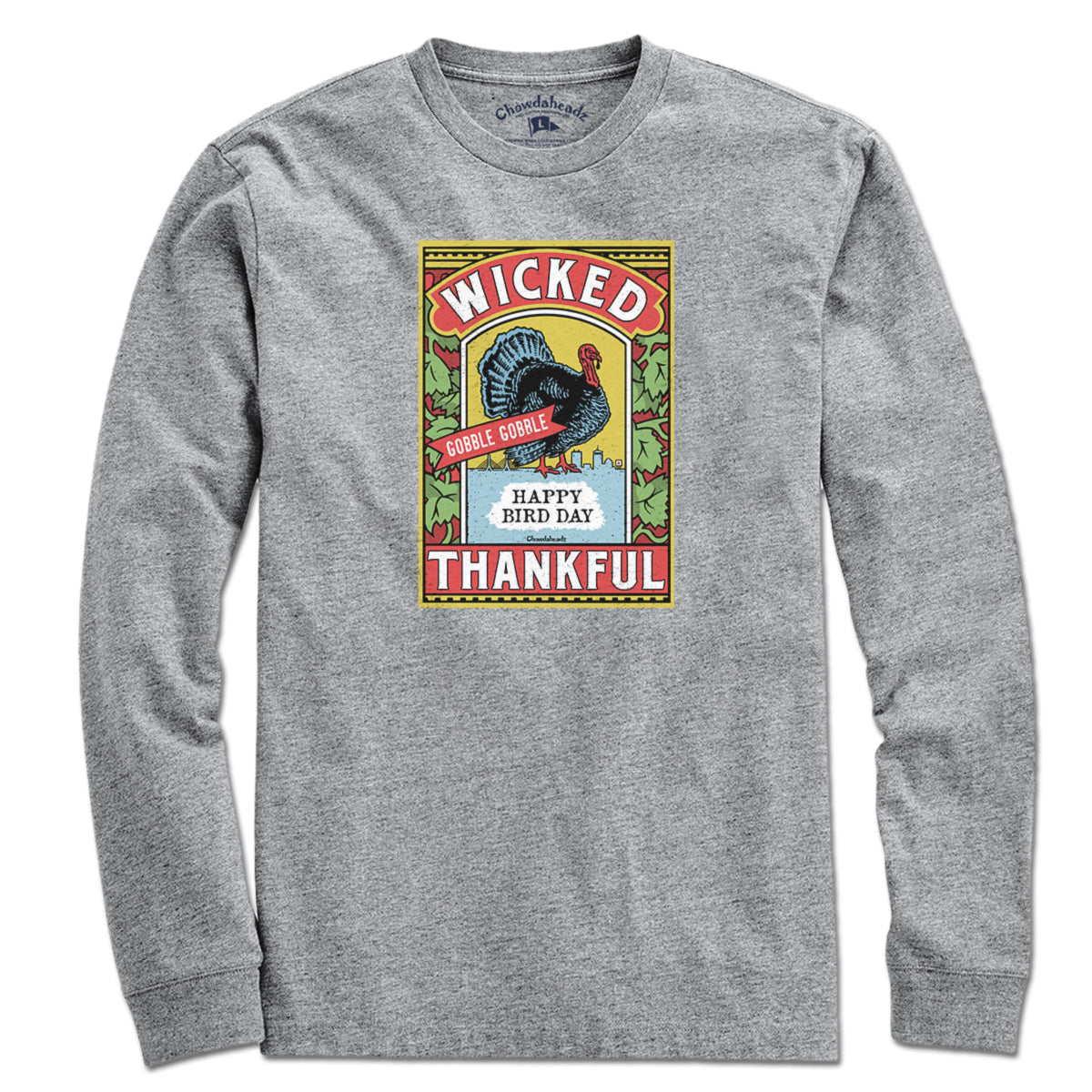 Wicked Thankful Turkey Label T-Shirt product image 11