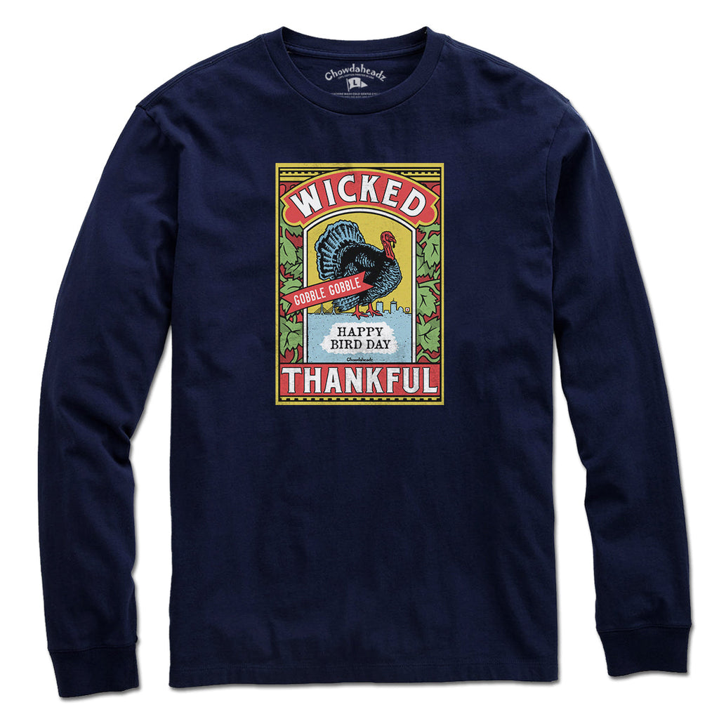 Wicked Thankful Turkey Label T-Shirt product image 7