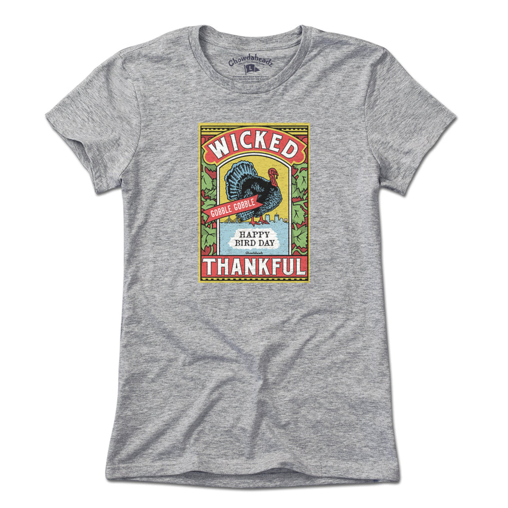 Wicked Thankful Turkey Label T-Shirt product image 12
