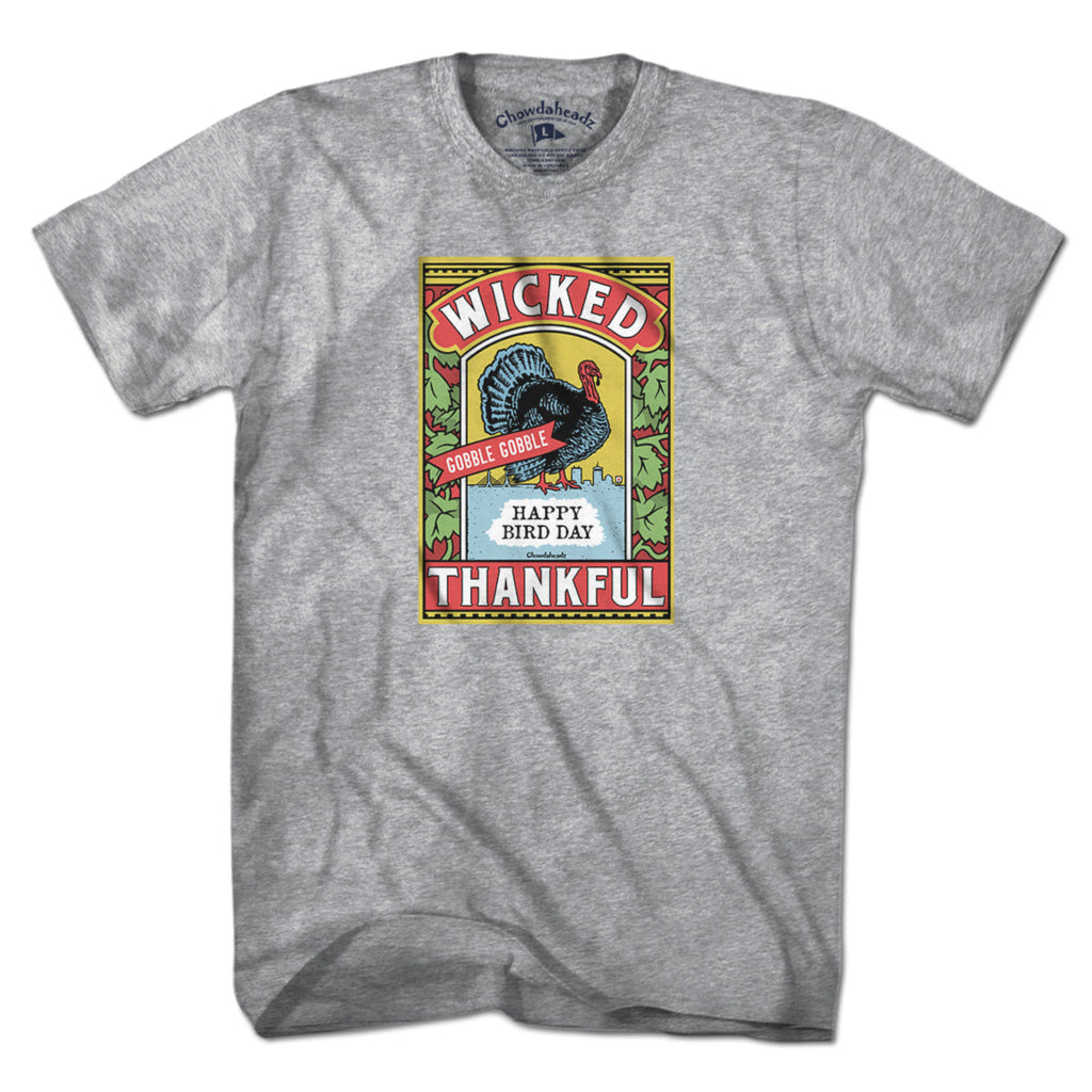 Wicked Thankful Turkey Label T-Shirt product image 9
