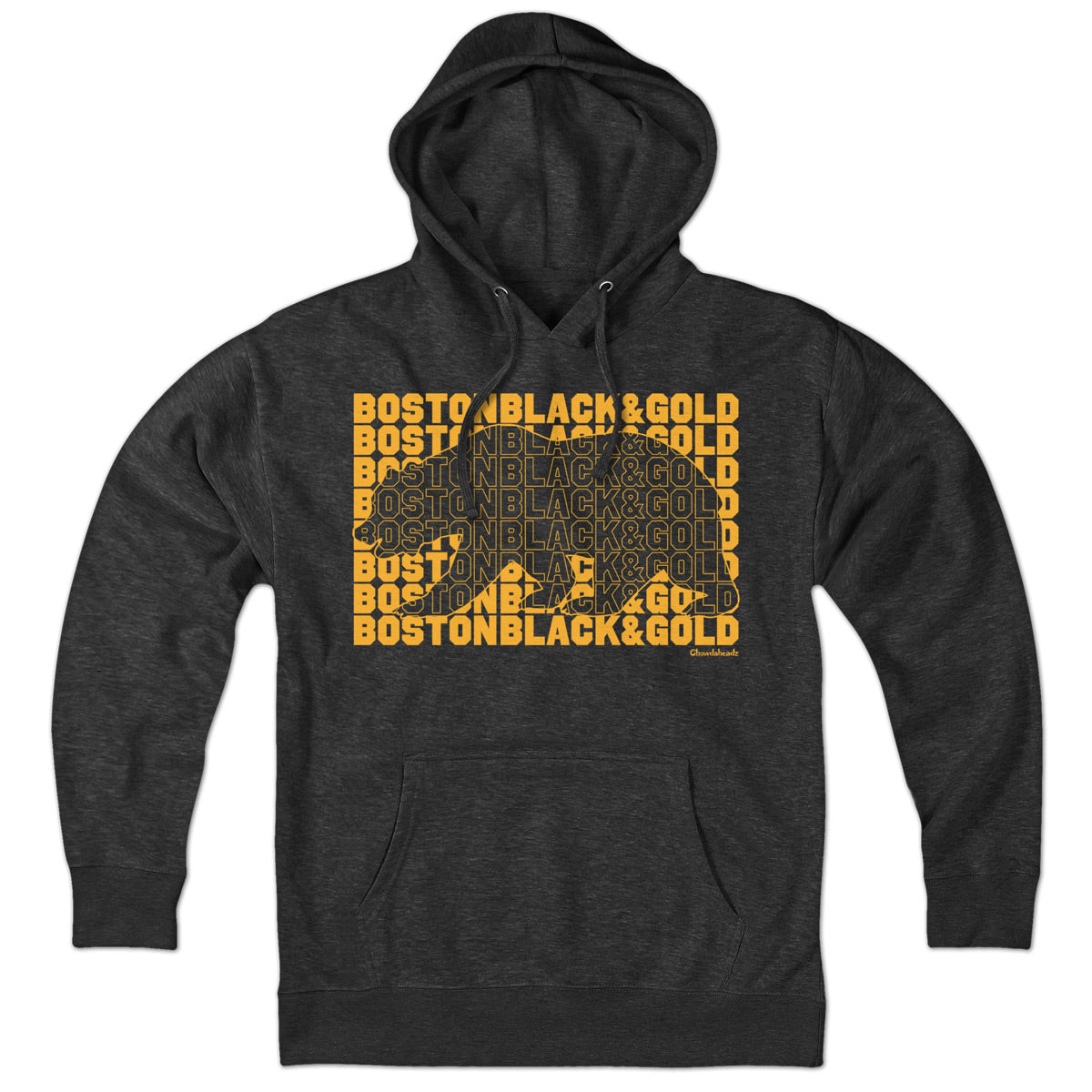 Boston Black & Gold Bear Knockout Hoodie product image 1