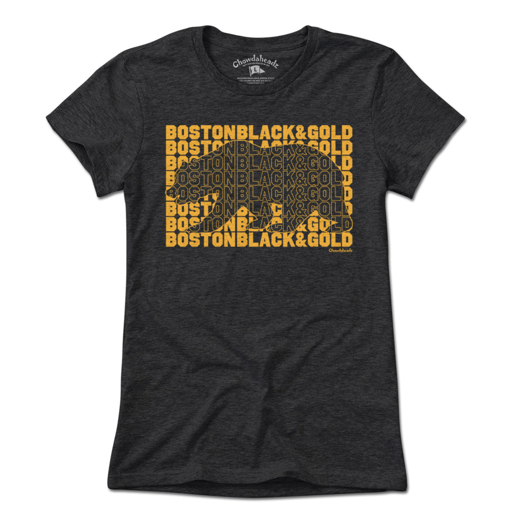 Boston Black & Gold Bear Knockout T-Shirt product image 4