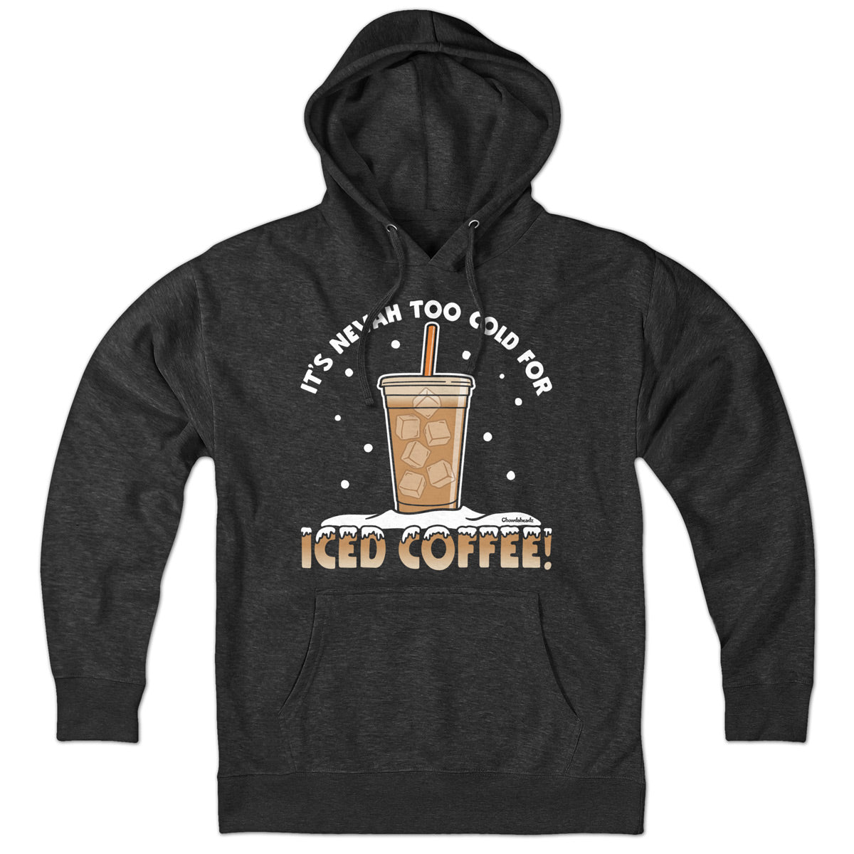 It's Nevah Too Cold For Iced Coffee Hoodie product image 3