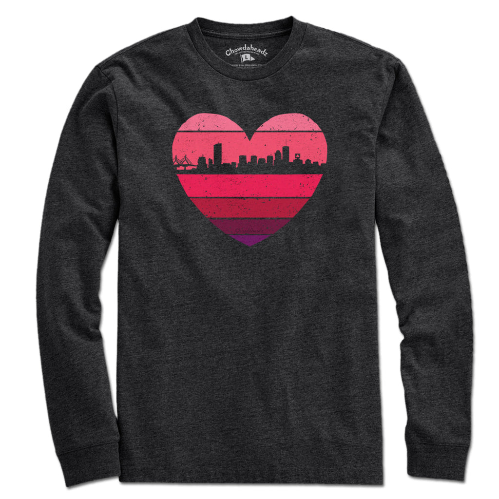 Boston Heart Retro Skyline T-Shirt product image 7