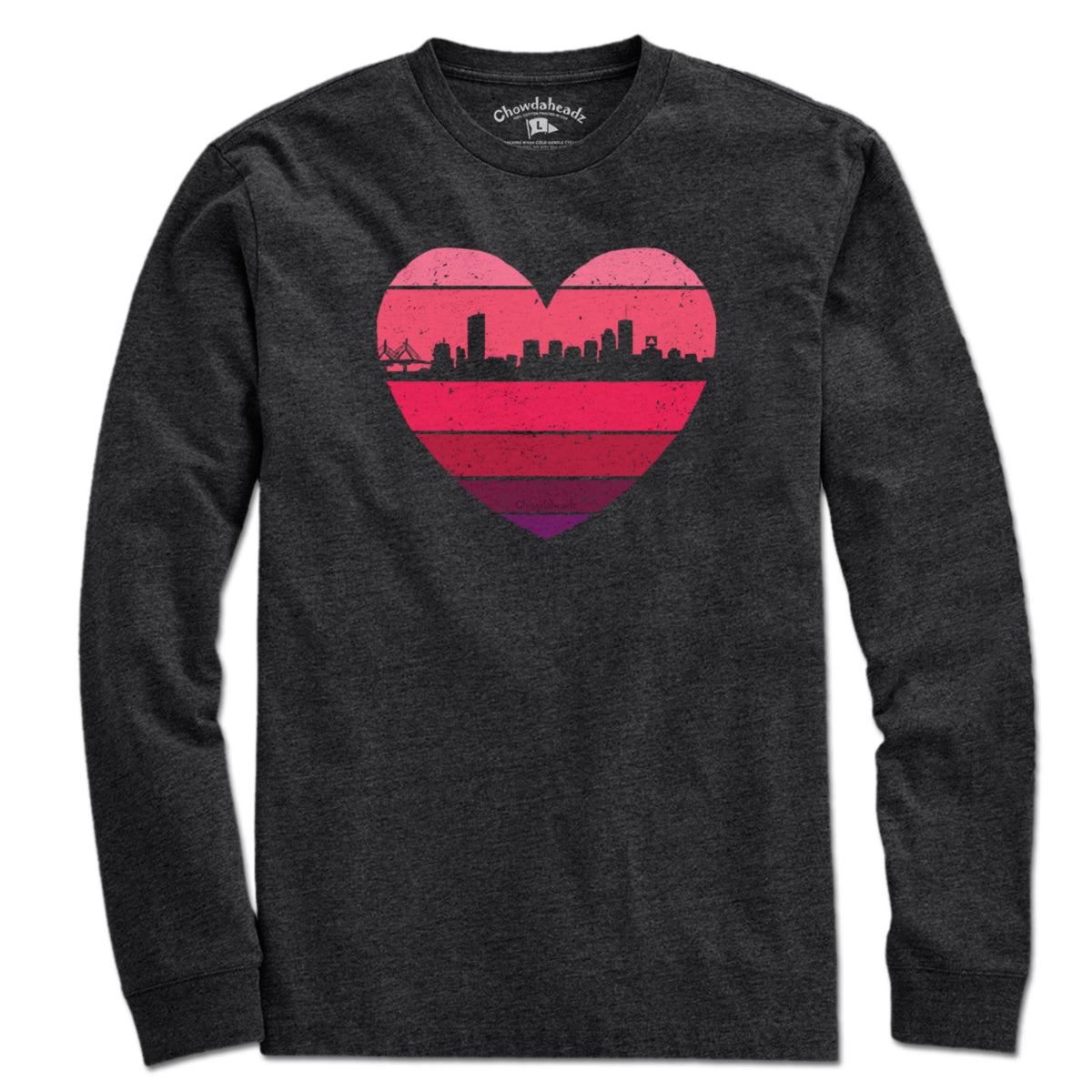 Boston Heart Retro Skyline T-Shirt product image 7