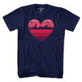 Boston Heart Retro Skyline T-Shirt product image 1