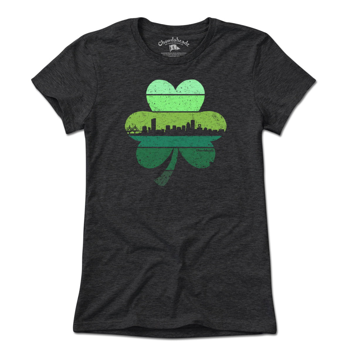 Boston Shamrock Retro Skyline T-Shirt product image 4