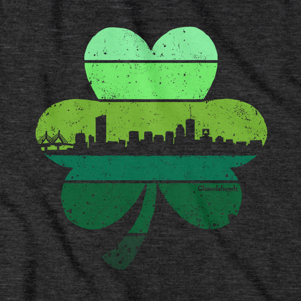 Boston Shamrock Retro Skyline T-Shirt product image 2