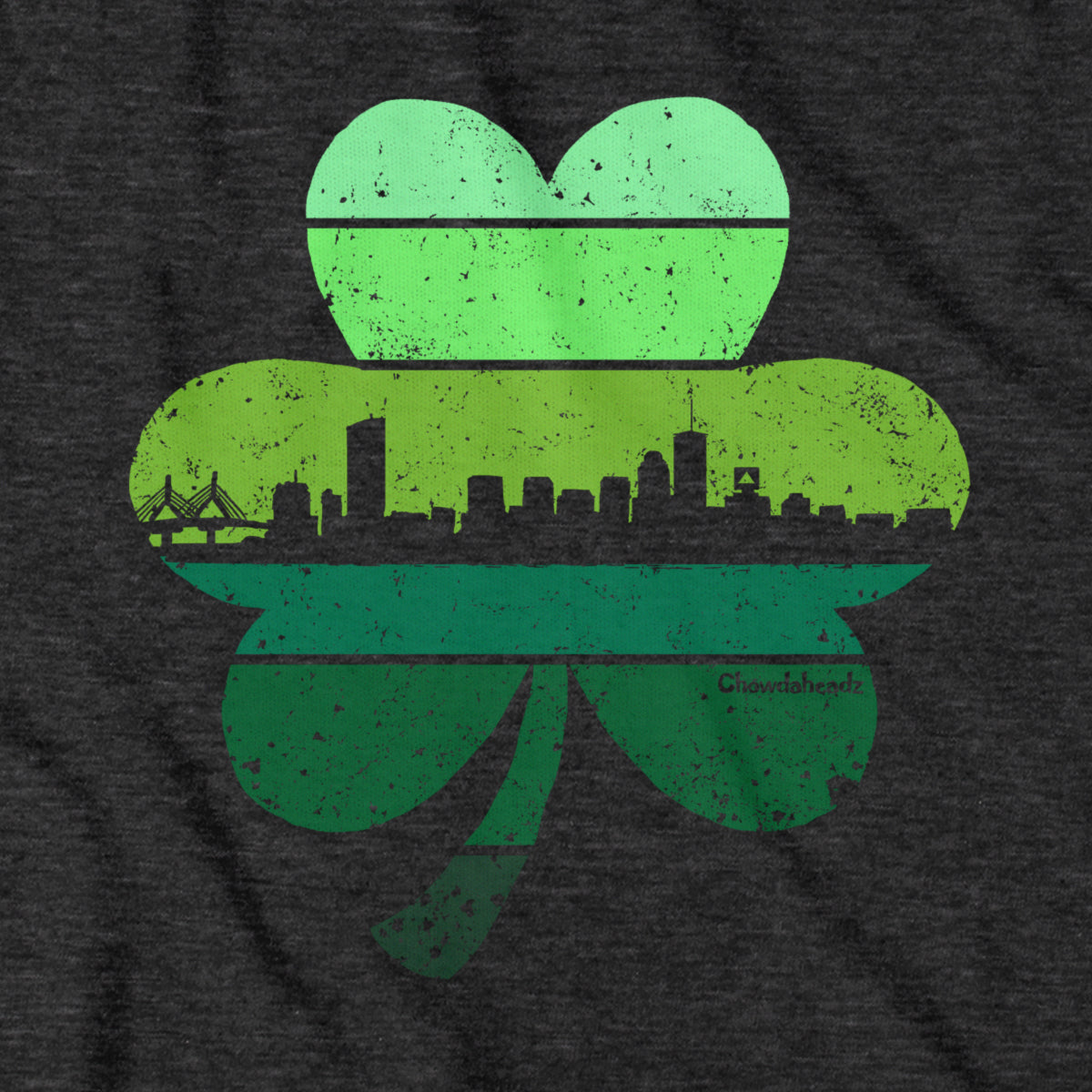 Boston Shamrock Retro Skyline T-Shirt product image 2