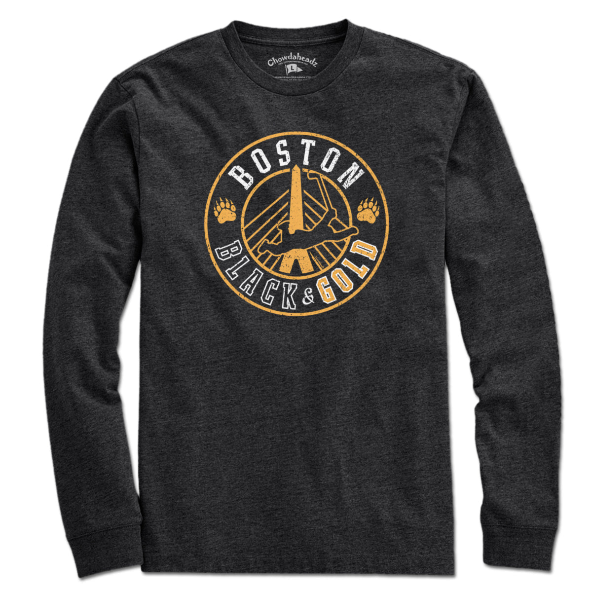 Boston Black & Gold Hockey Seal T-Shirt product image 3