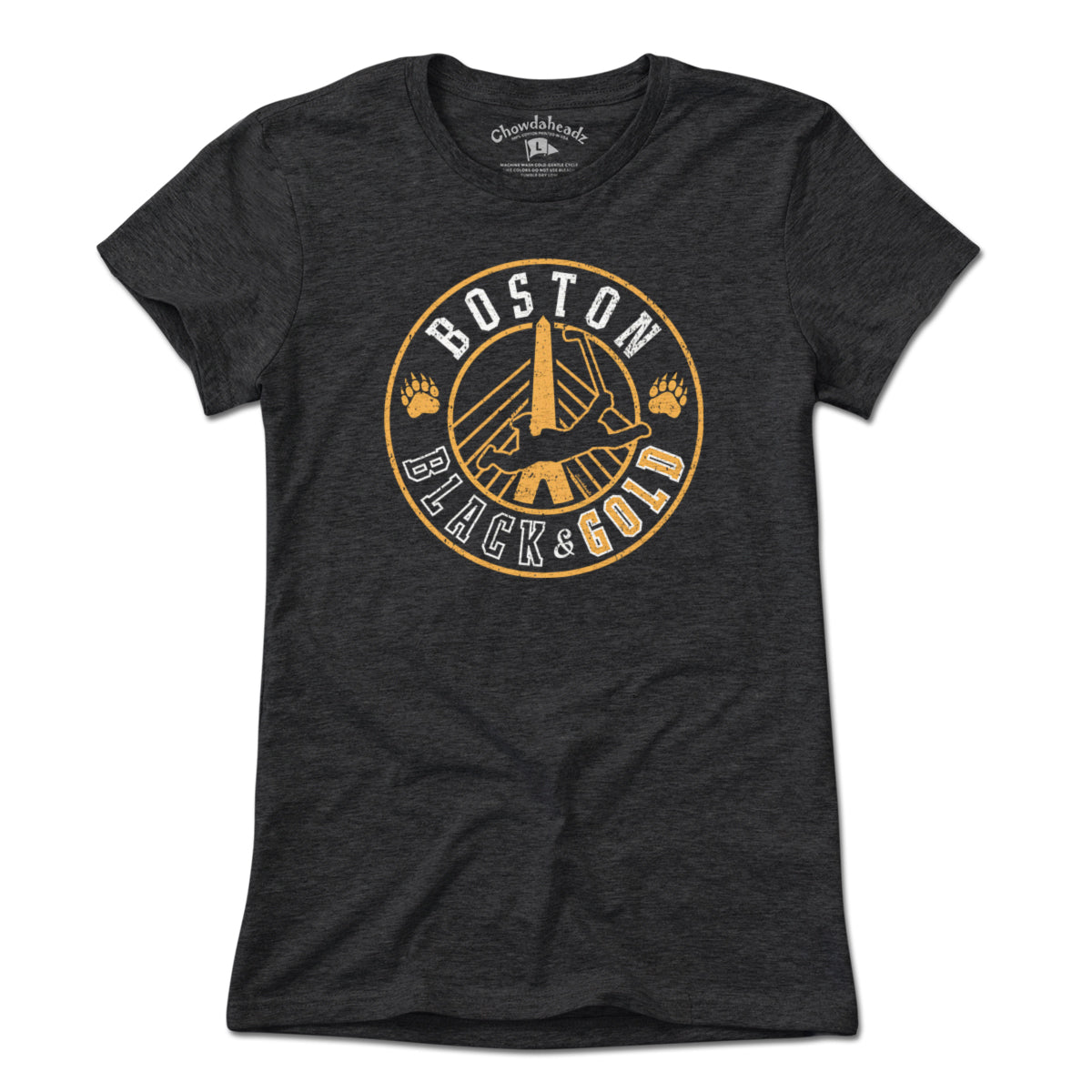 Boston Black & Gold Hockey Seal T-Shirt product image 4