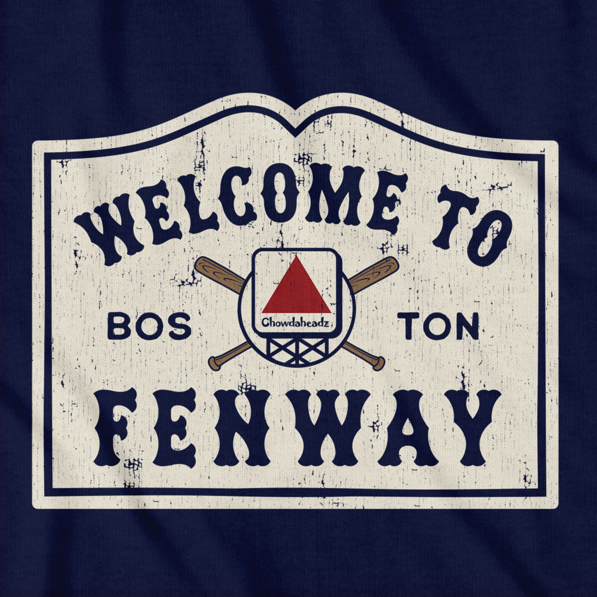 Welcome To Fenway Vintage Sign T-Shirt product image 2