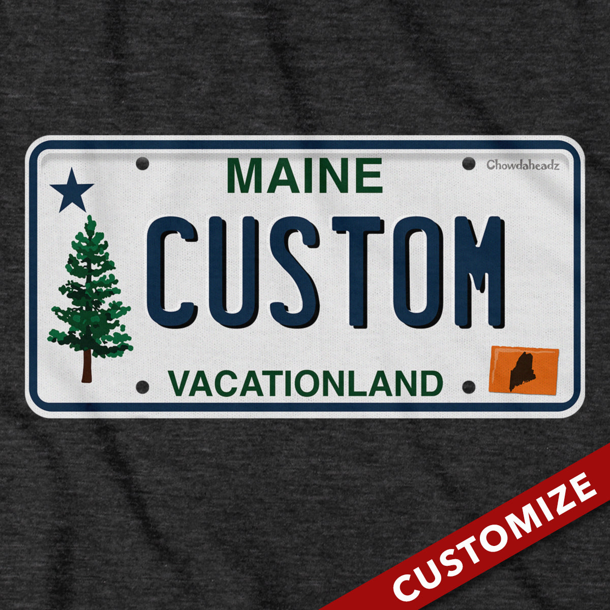Custom Maine License Plate Hoodie product image 2