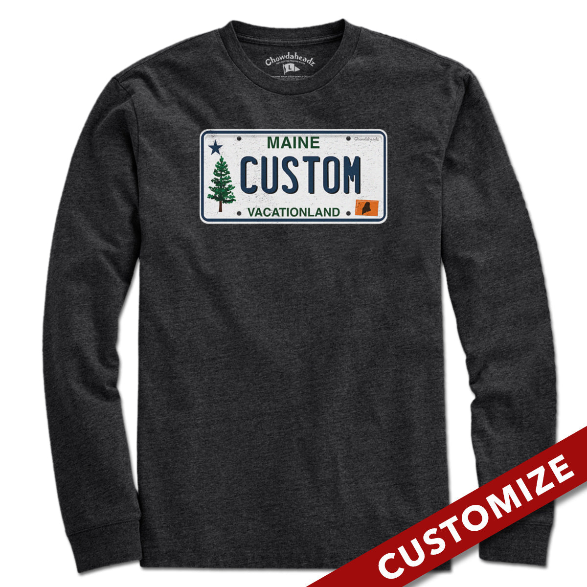 Custom Maine License Plate T-Shirt product image 3