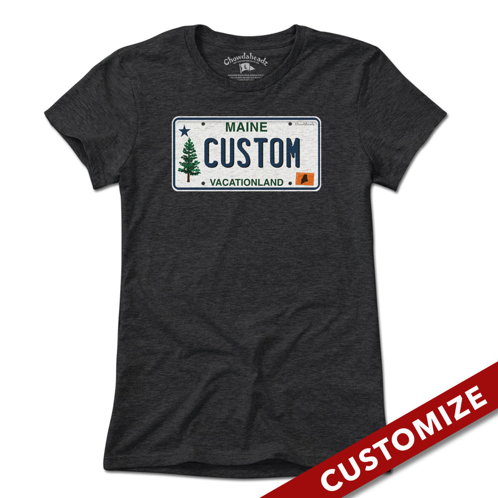Custom Maine License Plate T-Shirt product image 4
