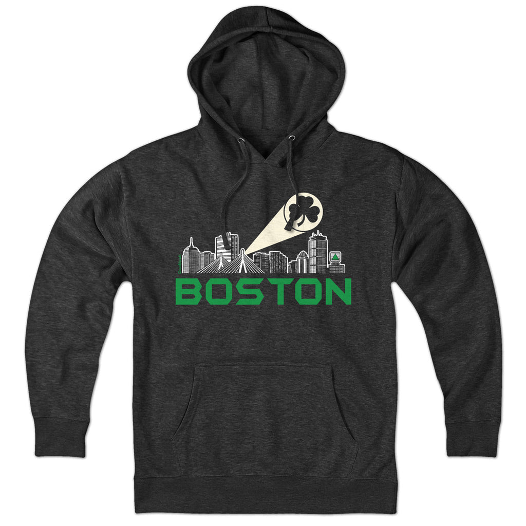 Boston Skyline Shamrock Signal Hoodie product image 1