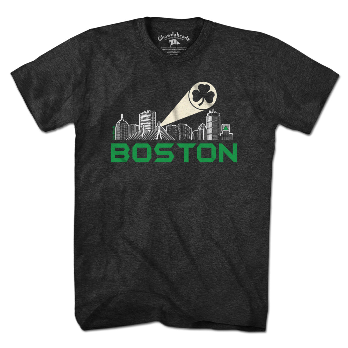 Boston Skyline Shamrock Signal T-Shirt product image 1