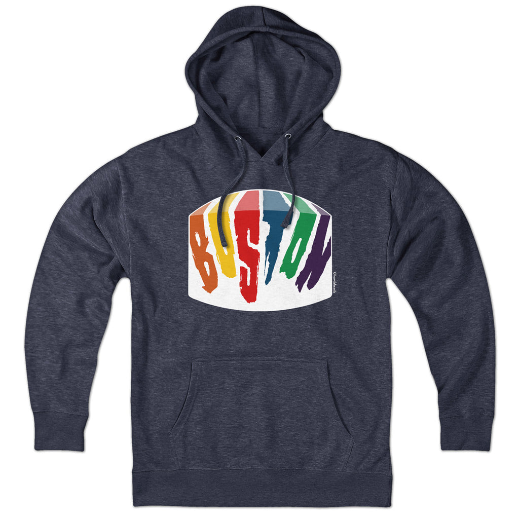 Boston Rainbow Paint Hoodie product image 1