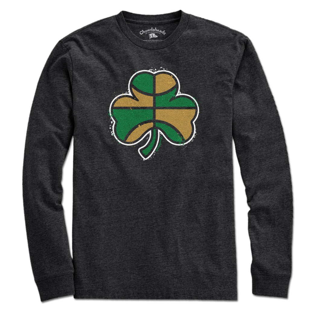 Green And Gold Basketball Shamrock T-Shirt product image 3