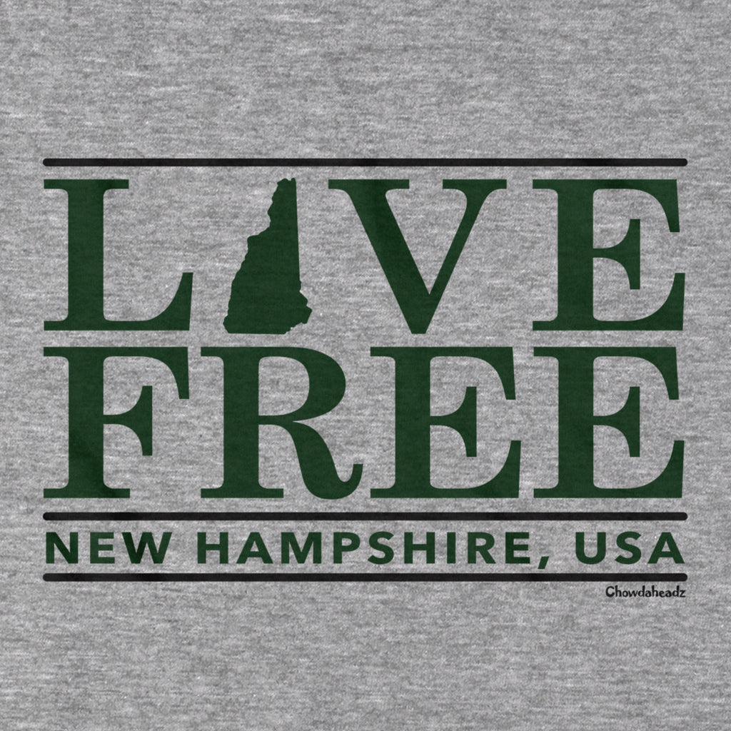 Live Free New Hampshire Bar T-Shirt product image 2
