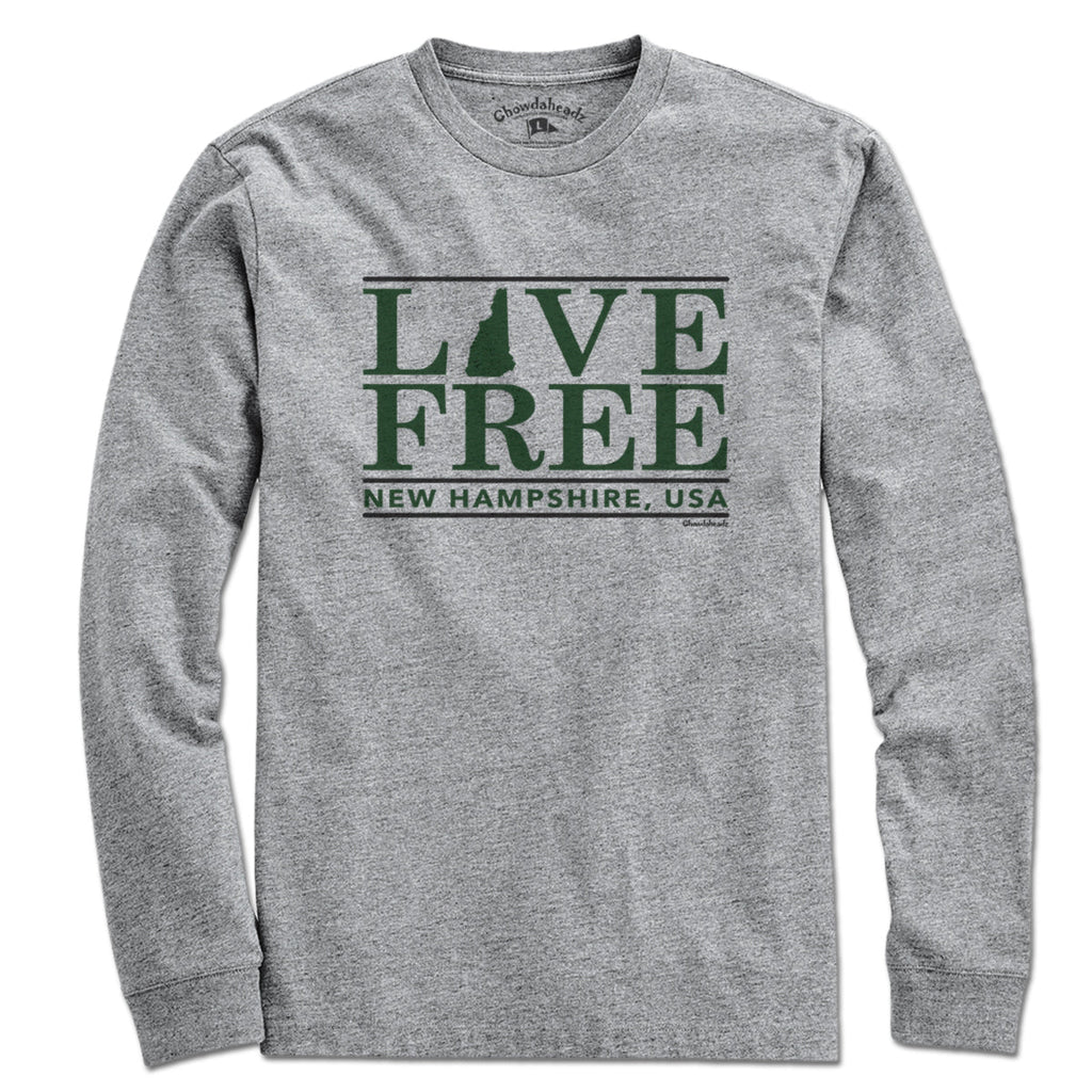 Live Free New Hampshire Bar T-Shirt product image 3
