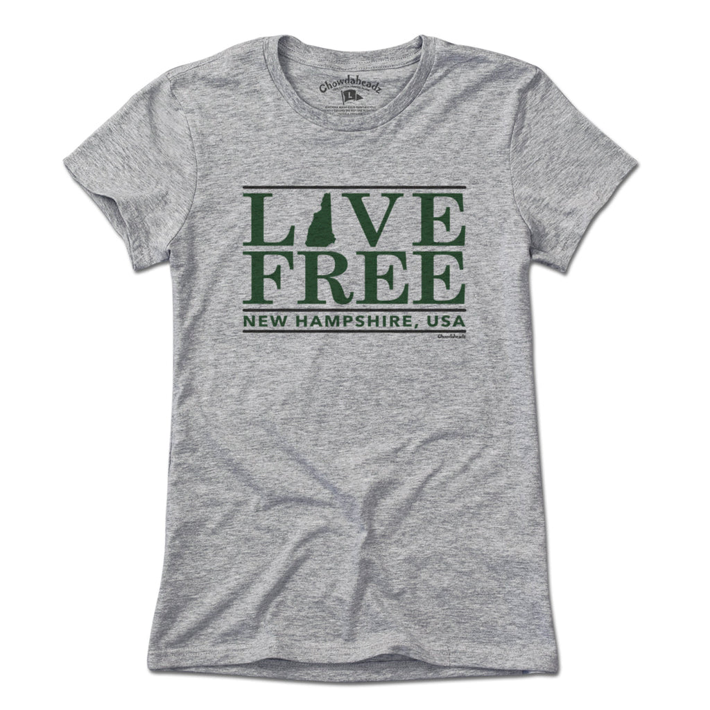 Live Free New Hampshire Bar T-Shirt product image 4