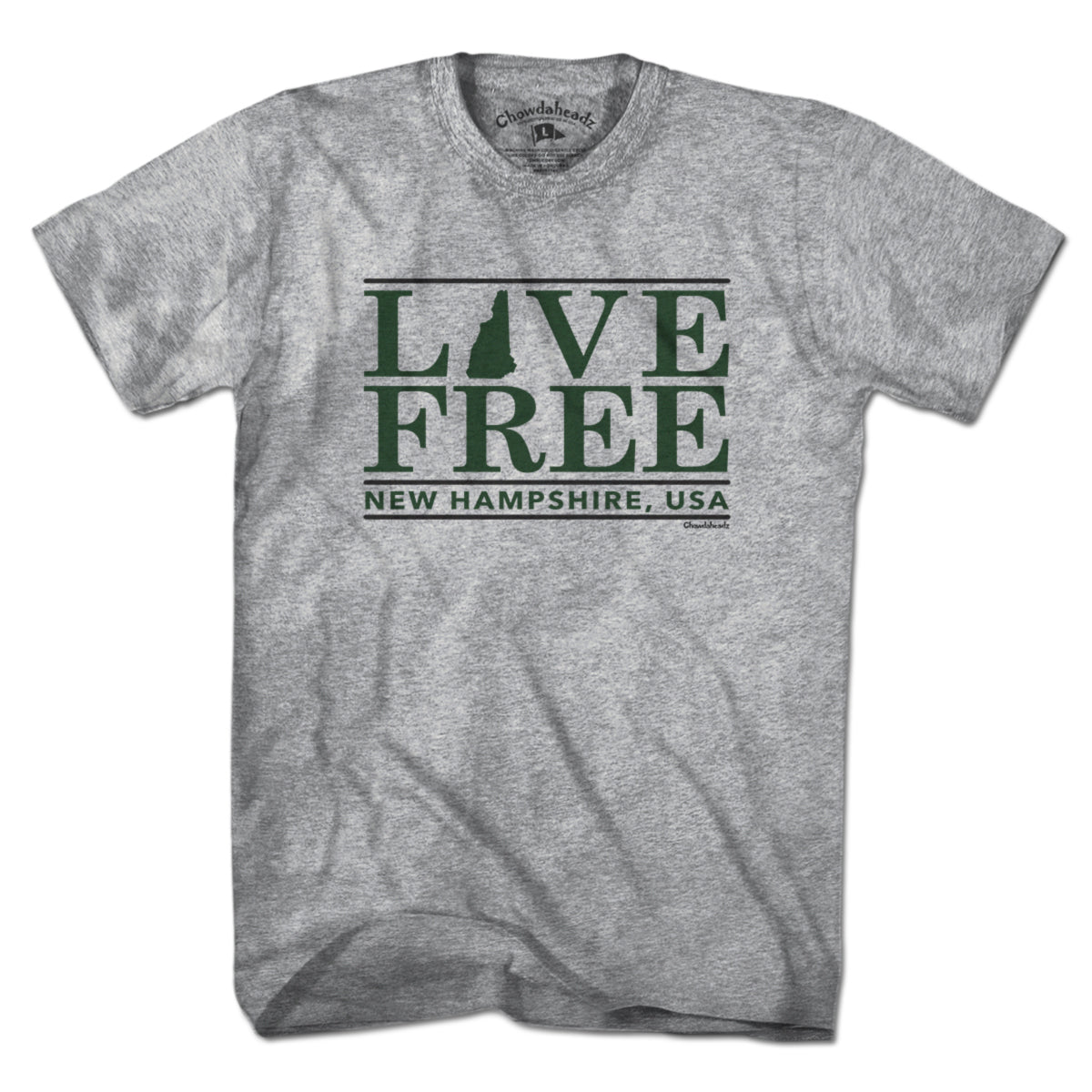 Live Free New Hampshire Bar T-Shirt product image 1