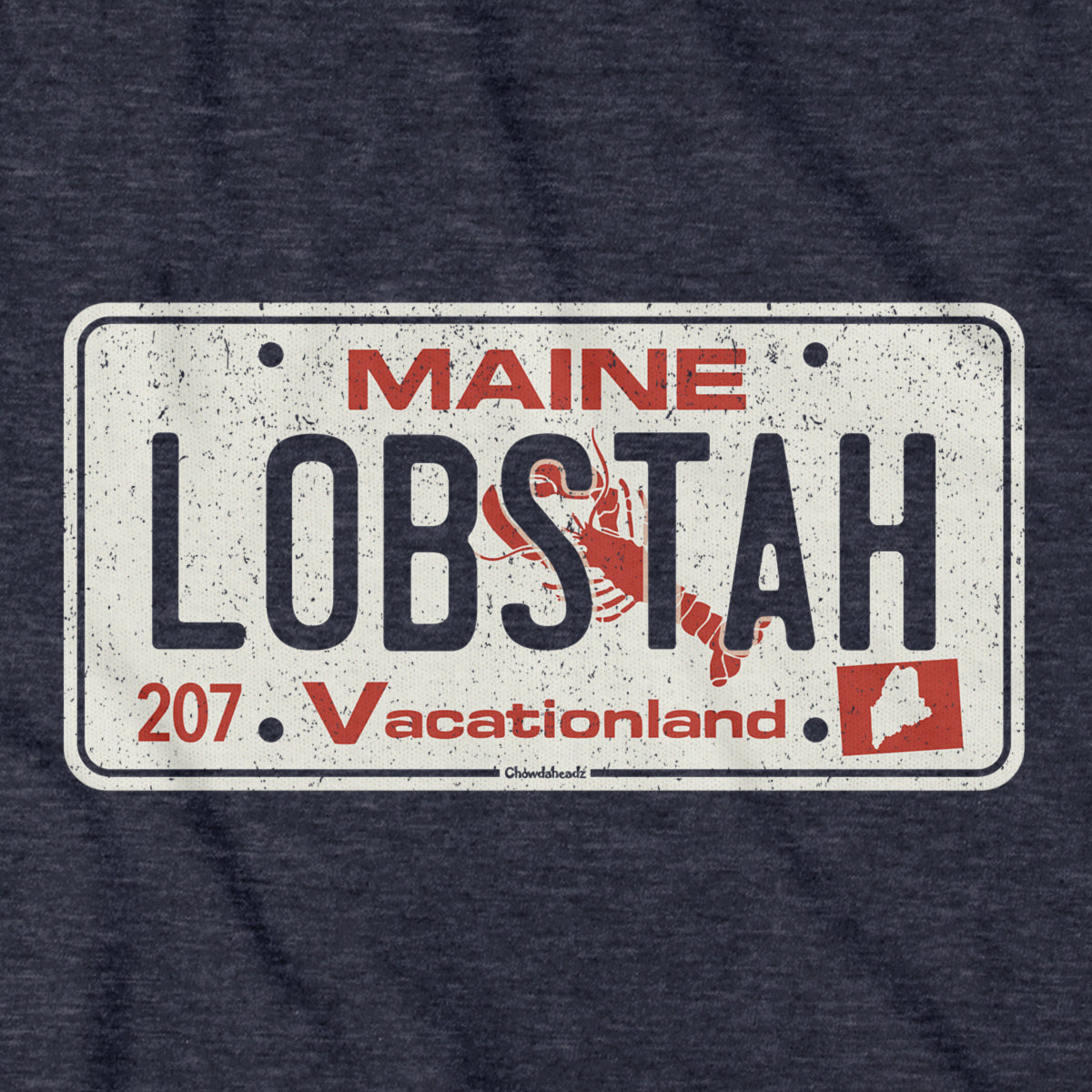 Maine Lobstah License Plate T-Shirt product image 2