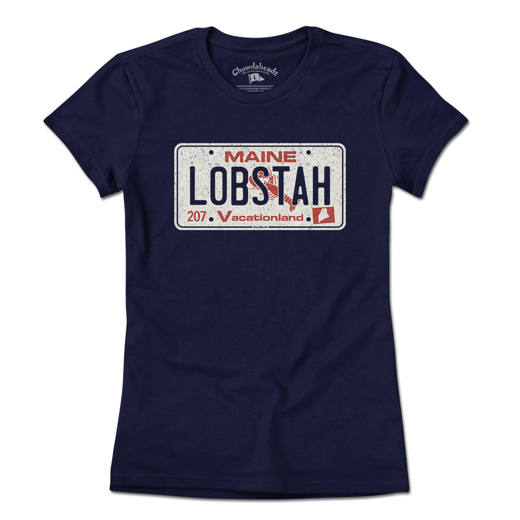 Maine Lobstah License Plate T-Shirt product image 7