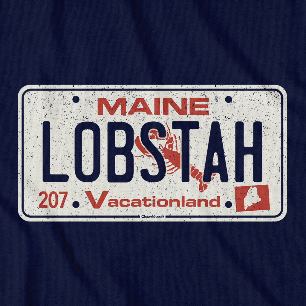 Maine Lobstah License Plate T-Shirt product image 4