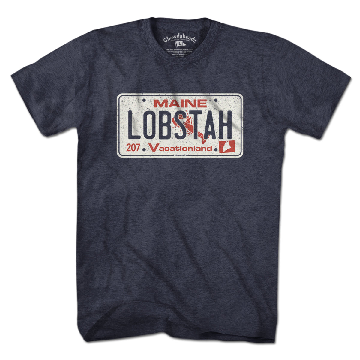 Maine Lobstah License Plate T-Shirt product image 1
