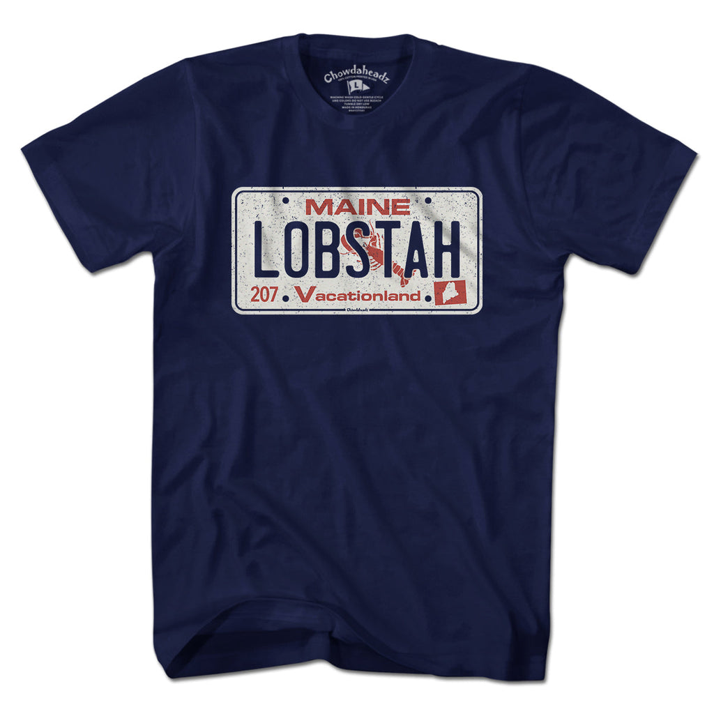 Maine Lobstah License Plate T-Shirt product image 3