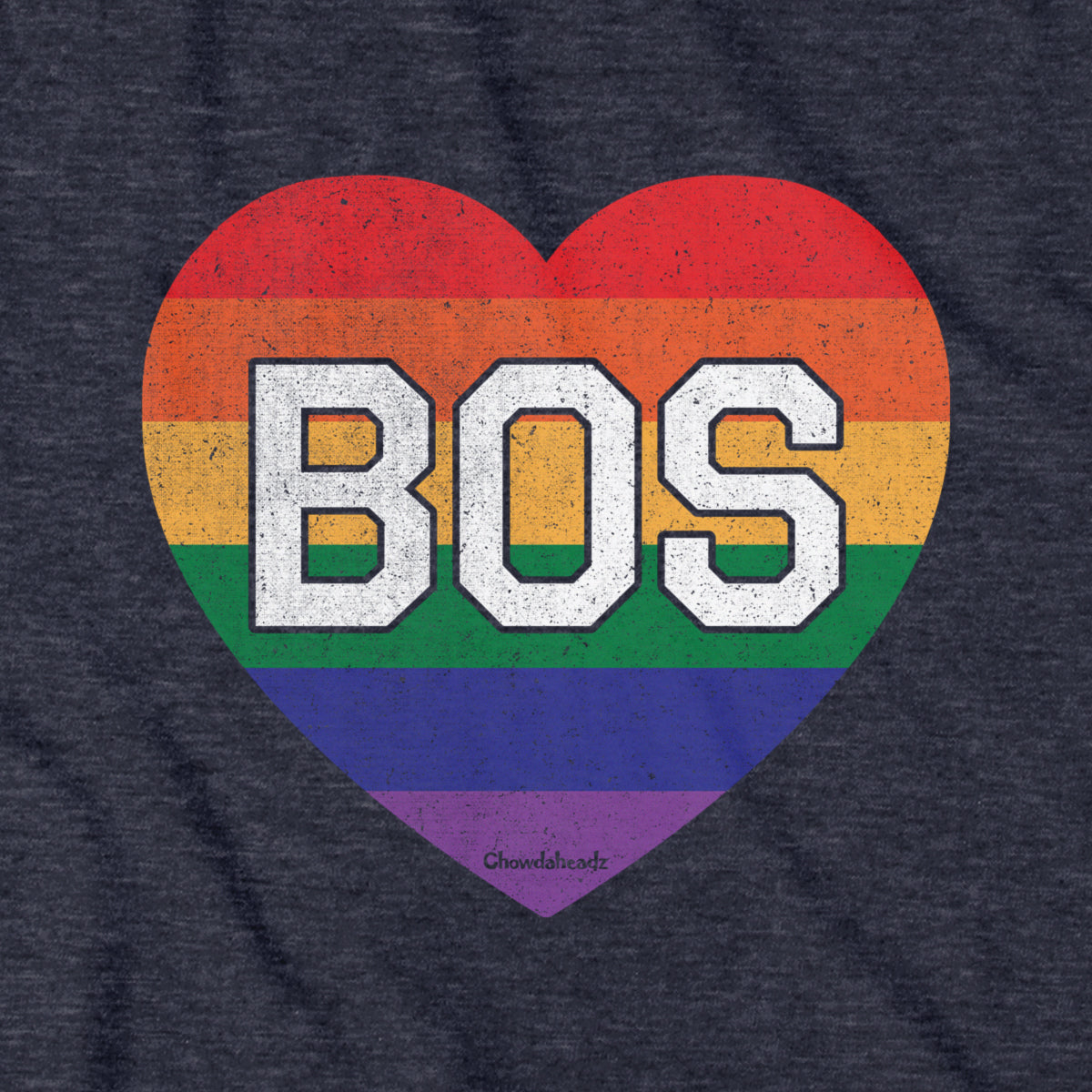 BOS Rainbow Heart T-Shirt product image 4