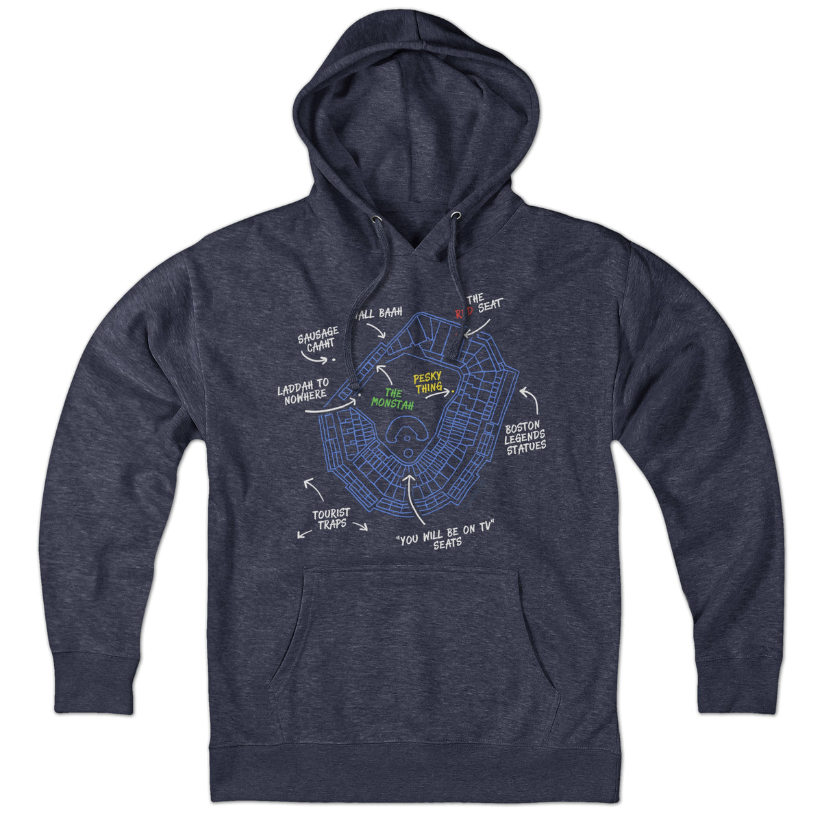 Boston's Ballpaahk Map Hoodie product image 1